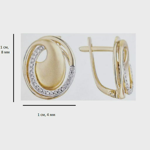 Серьги Камея 12020046027 5.23гр