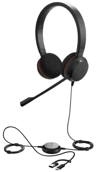 Гарнитура Jabra Evolve 20 MS Stereo USB-C/A 4999-823-169 Black купить,NaN