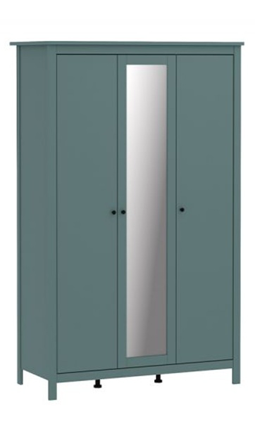 Шкаф Новус Индустри Сага 3Д 15203 64.6x215.5x132см темно-бирюзовый купить,NaN