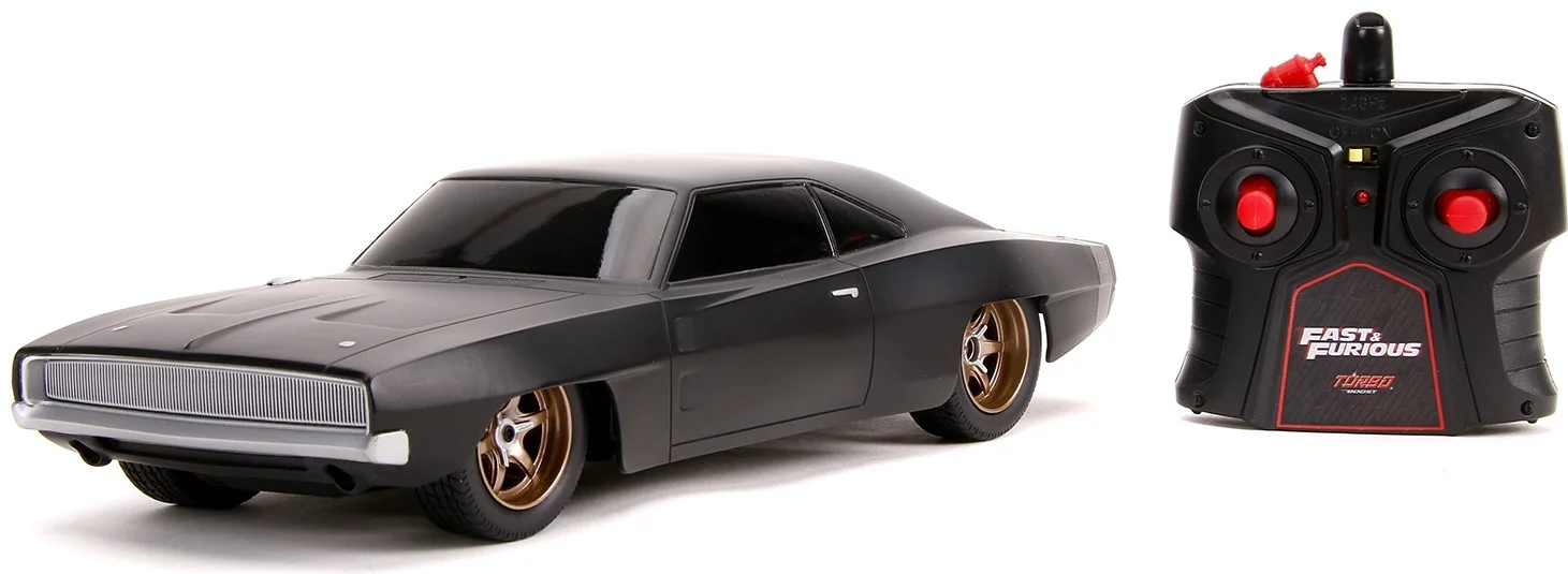 Радиоуправляемая машина Jada Toys Форсаж 1970 Dodge Charger 1:16 черная