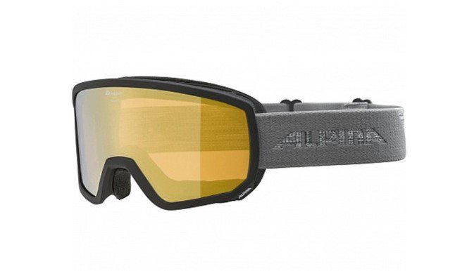 Маска горнолыжная Alpina Scarabeo HM black-grey HM gold zyl  купить,NaN