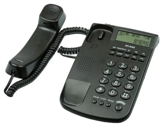 Стационарный телефон Ritmix RT-440 черный купить,NaN