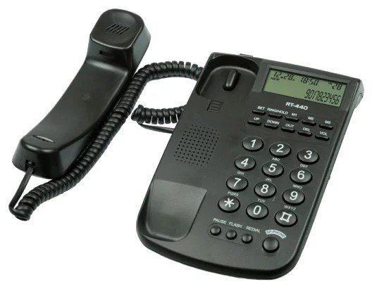 Стационарный телефон Ritmix RT-440 черный купить,NaN