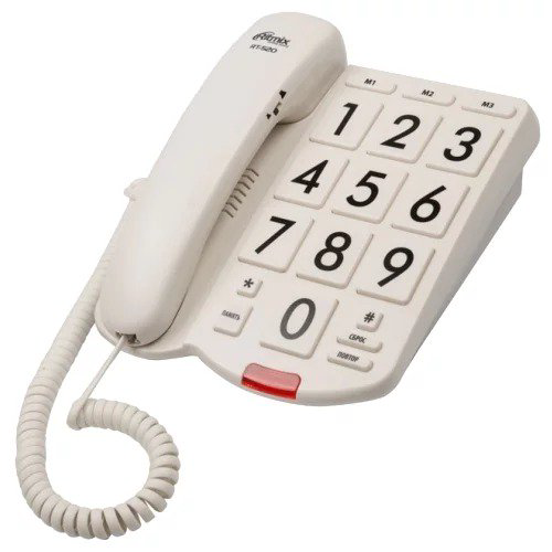 Стационарный телефон Ritmix RT-520 бежевый купить,NaN
