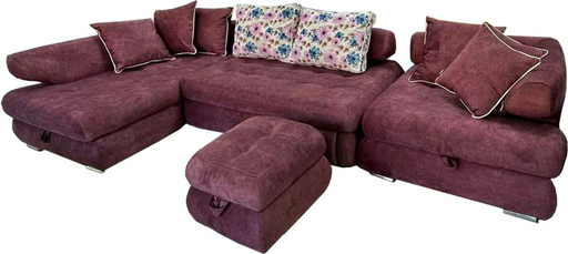 Диван Bella Mebel JMD Durres бордовый