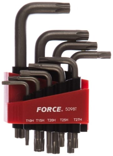 Шестигранный ключ Force Г-образный 9 шт, 5098T