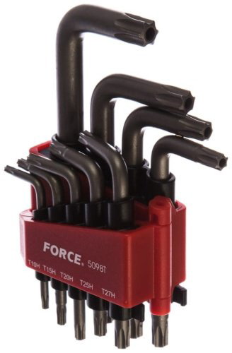 Шестигранный ключ Force Г-образный 9 шт, 5098T