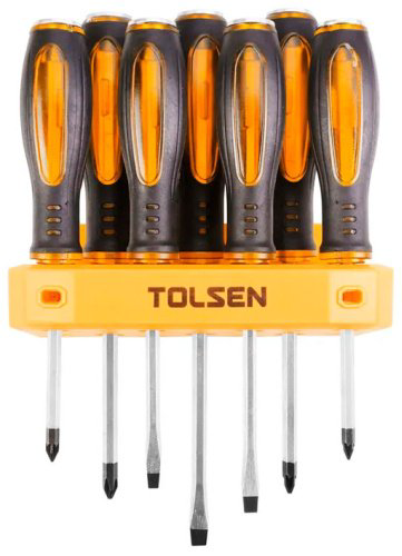 TOLSEN набор отверток 20195 SL1х125 мм, PH1х80 мм купить,NaN