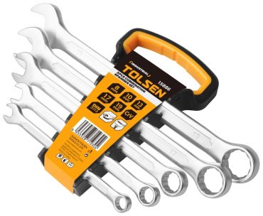 TOLSEN набор ключей комбинированный 8-19 мм TT15886, 5 шт купить,0