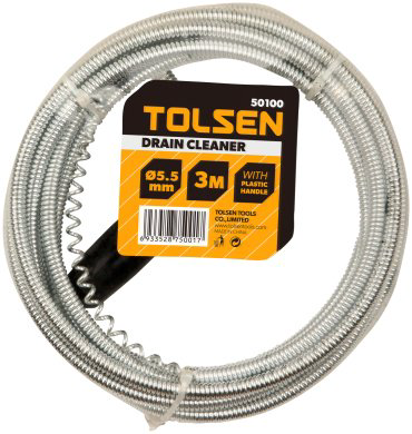 TOLSEN трос сантехнический 50100 300 см купить,NaN