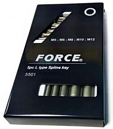 Шестигранный ключ Force Г-образный 5 шт, 5501 купить,5310