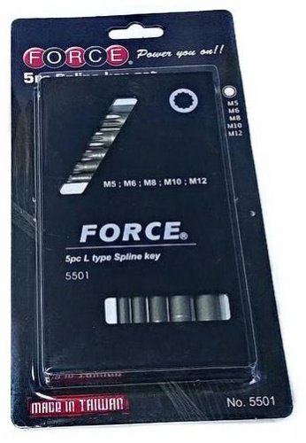 Шестигранный ключ Force Г-образный 5 шт, 5501 купить,5310