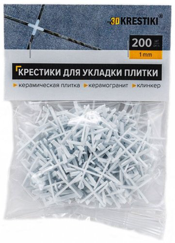 3D Krestiki крестик 1мм 200 шт. купить,195