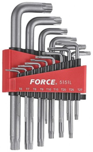 Шестигранный ключ Force Г-образный 15 шт, 5151LT купить,16570