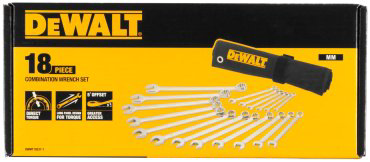 DeWALT набор ключей комбинированный 6-24 мм DWMT19237-1, 18 шт
