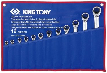 KING TONY набор ключей комбинированный 8-24 мм 122A12MRN, 12 шт