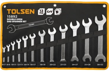 TOLSEN набор ключей рожковый 6-32 мм 15892, 12 шт