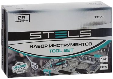 Набор инструментов автомобильный 29 в 1 STELS 14100 купить,NaN