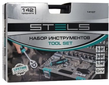 Набор инструментов автомобильный 142 в 1 STELS 14107 купить,NaN