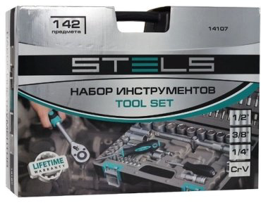 Набор инструментов автомобильный 142 в 1 STELS 14107 купить,NaN