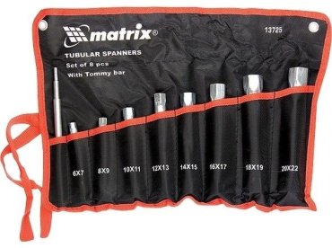 Matrix набор ключей трубчатый 6-22 мм 13725, 9 шт