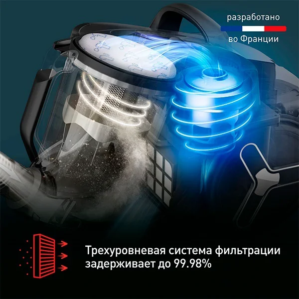 Пылесос Tefal Compact Power XXL TW4B25EA черный купить,79990
