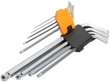 Шестигранный ключ TOLSEN Г-образный 9 шт, 20054 - ForteMarket Шестигранный ключ TOLSEN Г-образный 9 шт, 20054 купить,0