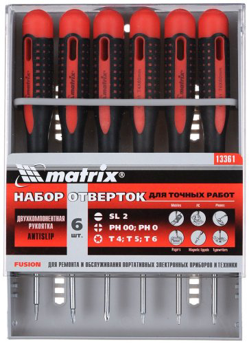 Matrix набор отверток 13361, 6 шт.