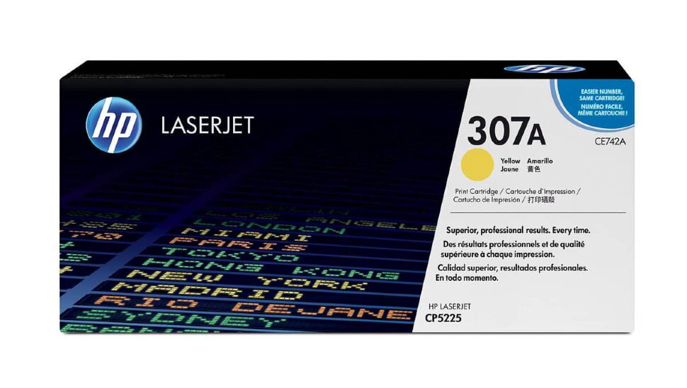 Картридж HP CE742A CP5225 желтый