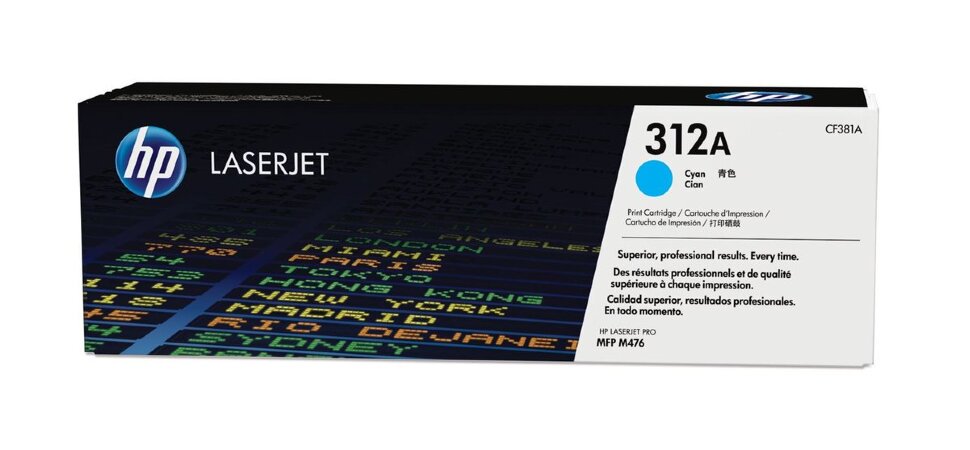 Тонер-картридж HP CF381A/312A Color LaserJet Pro MFP M476 голубой 