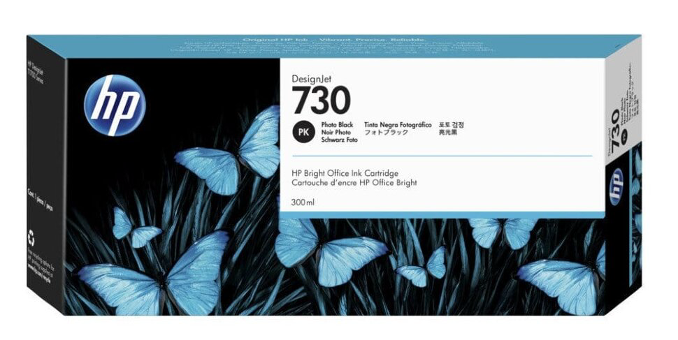 Картридж HP 730 P2V73A черный