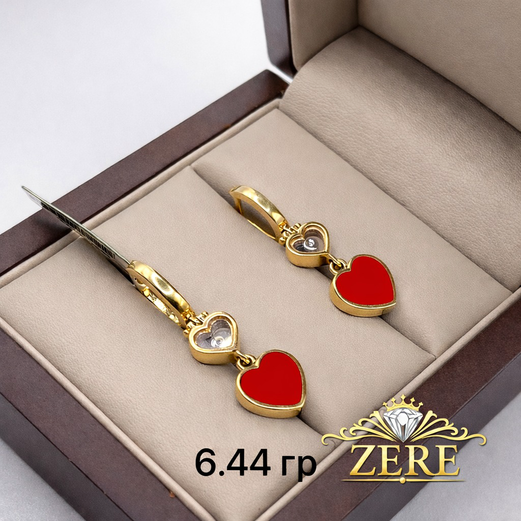 Серьги Zere ZR170306 золото 6.44гр  купить,603100