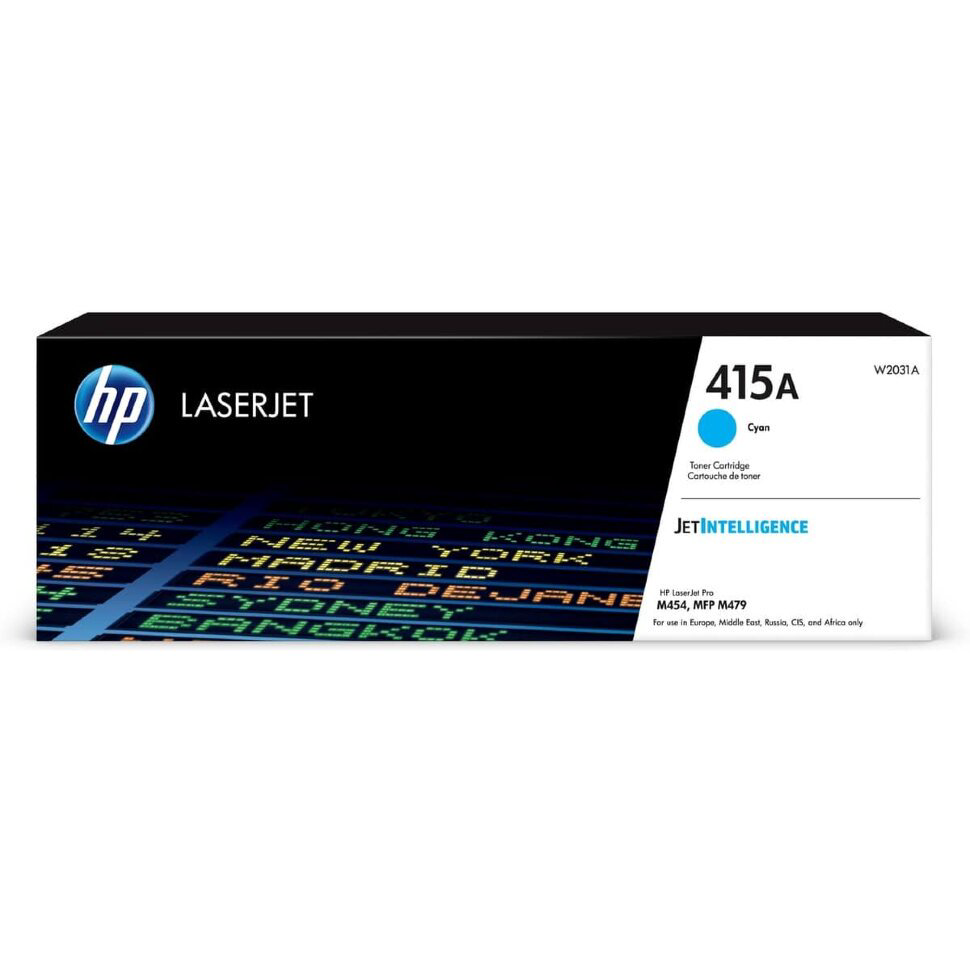 Картридж HP W2031A/415А Color LaserJet Pro M454dn/M479dw голубой