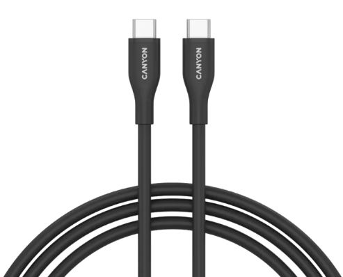 Кабель Canyon USB-C to USB-C CC60SC10 1м Black купить,NaN