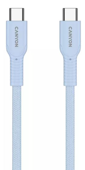 Кабель Canyon OnWire USB-C to USB-C CND-CCAP60AB10LBL 1м Light Blue купить,NaN