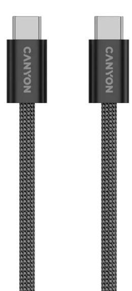 Кабель Canyon OnWire USB-C to USB-C CND-CCMG60AB15B 1м Black купить,NaN