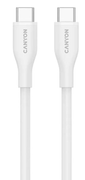 Кабель Canyon USB-C to USB-C CNS-CC60SC10W 1м White 