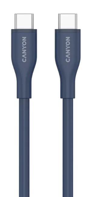 Кабель Canyon USB-C to USB-C CNS-CC60SC10W 1м Dark blue