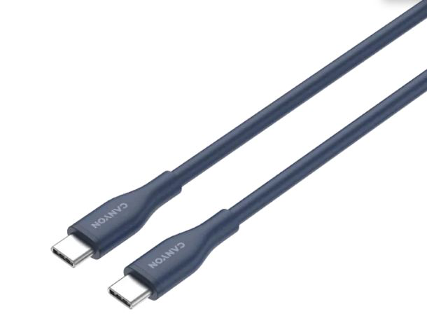 Кабель Canyon USB-C to USB-C CNS-CC60SC10W 1м Dark blue