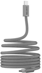 Кабель Canyon OnWire USB-C to USB-C CND-CCMG60AB15LG 1м Light Grey