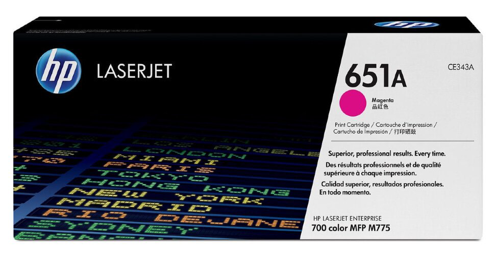 Картридж HP CE343A пурпурный