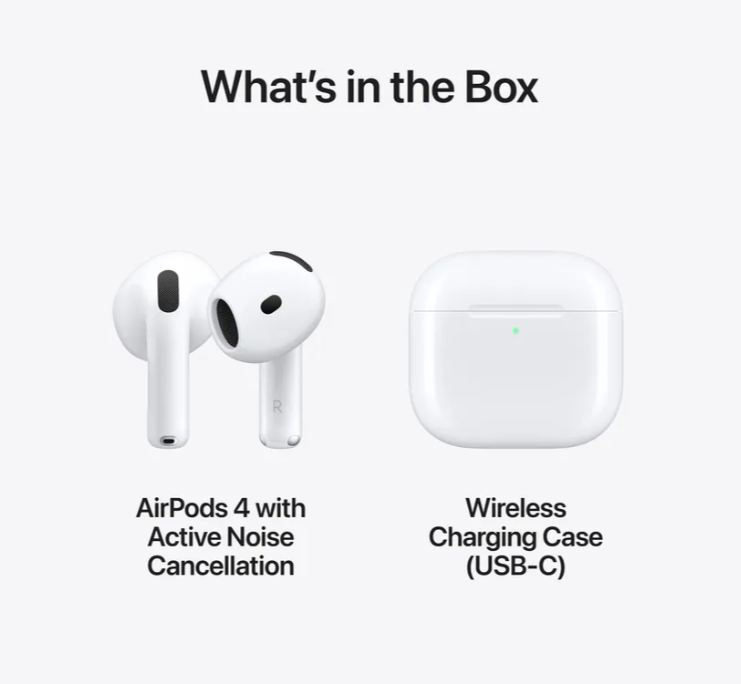 Наушники Apple AirPods 4 with Active Noise Cancellation MXP93 White