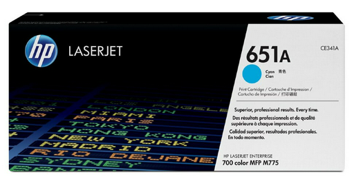 Картридж HP CE341A/651A LaserJet 700 Color MFP 775 голубой