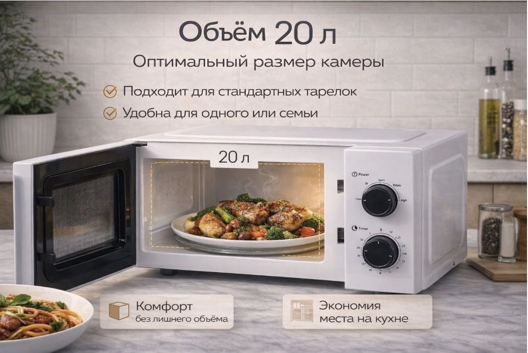 Микроволновая печь Yili белый купить,NaN