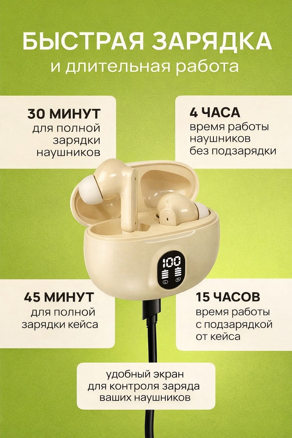 Наушники Yili S51 бежевый купить,NaN