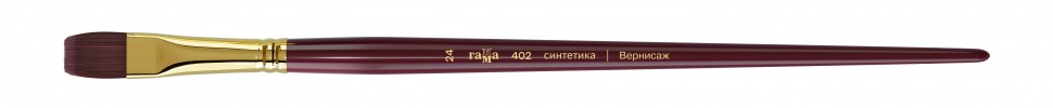 Кисть художественная Гамма Вернисаж плоская длинная ручка №24 купить,NaN