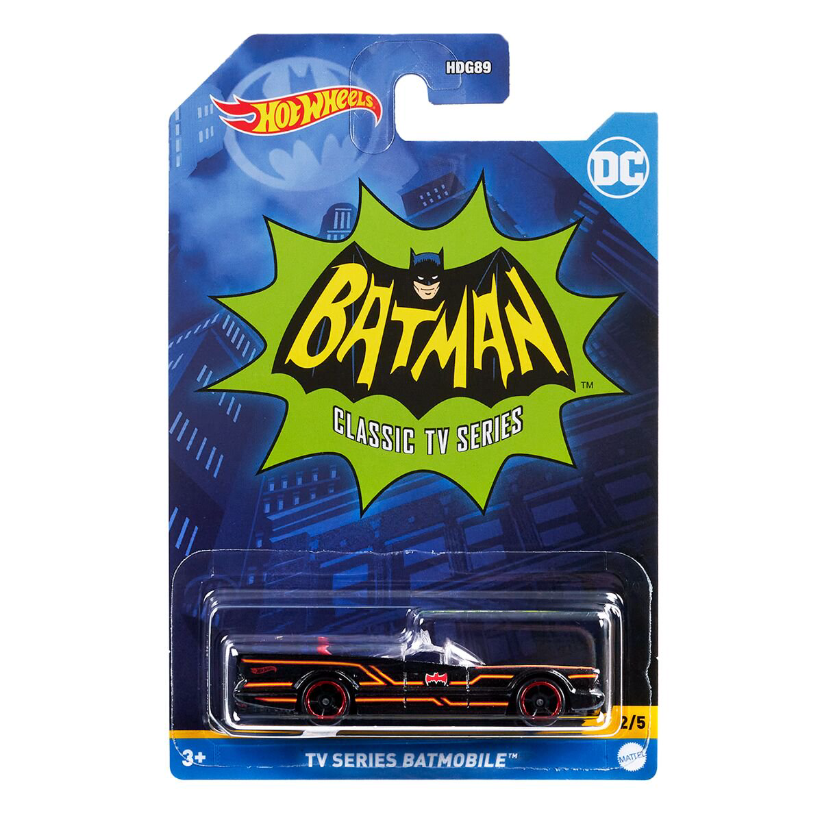 Машинка Hot Wheels Basic Batman Themed TV Series Batmobile HDG89/2 купить,NaN