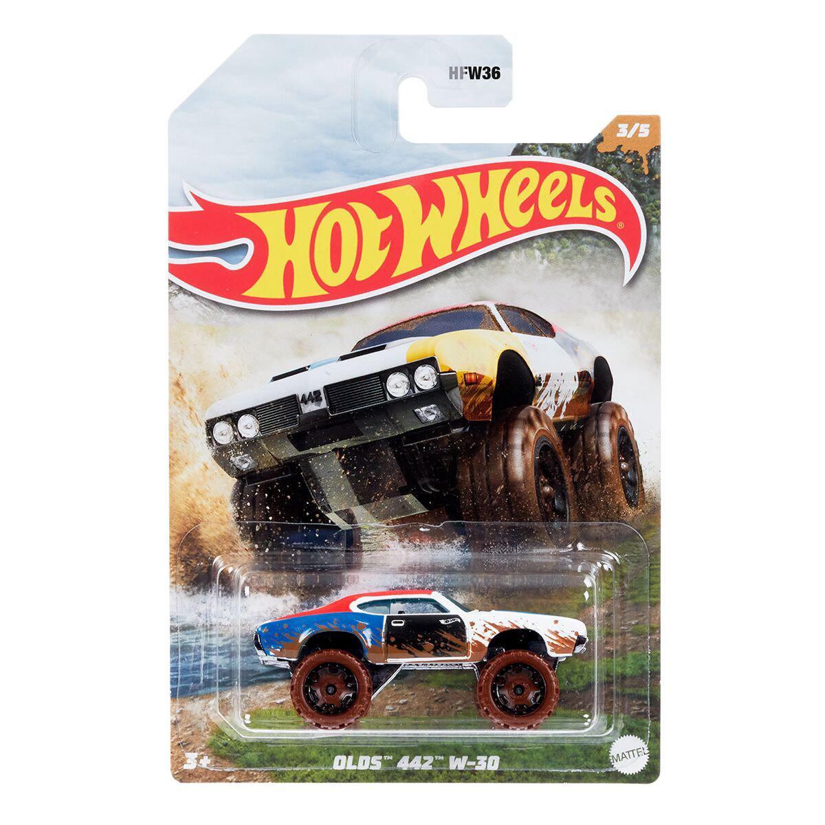 Машинка Hot Wheels Basic Mud Runners​ - Olos 442 W-30 HFW36/3 купить,NaN