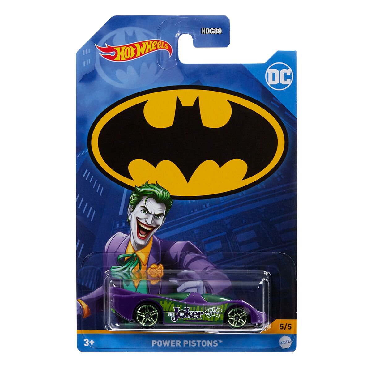 Машинка Hot Wheels Basic Batman Themed Power Pistons HDG89/7  купить,NaN