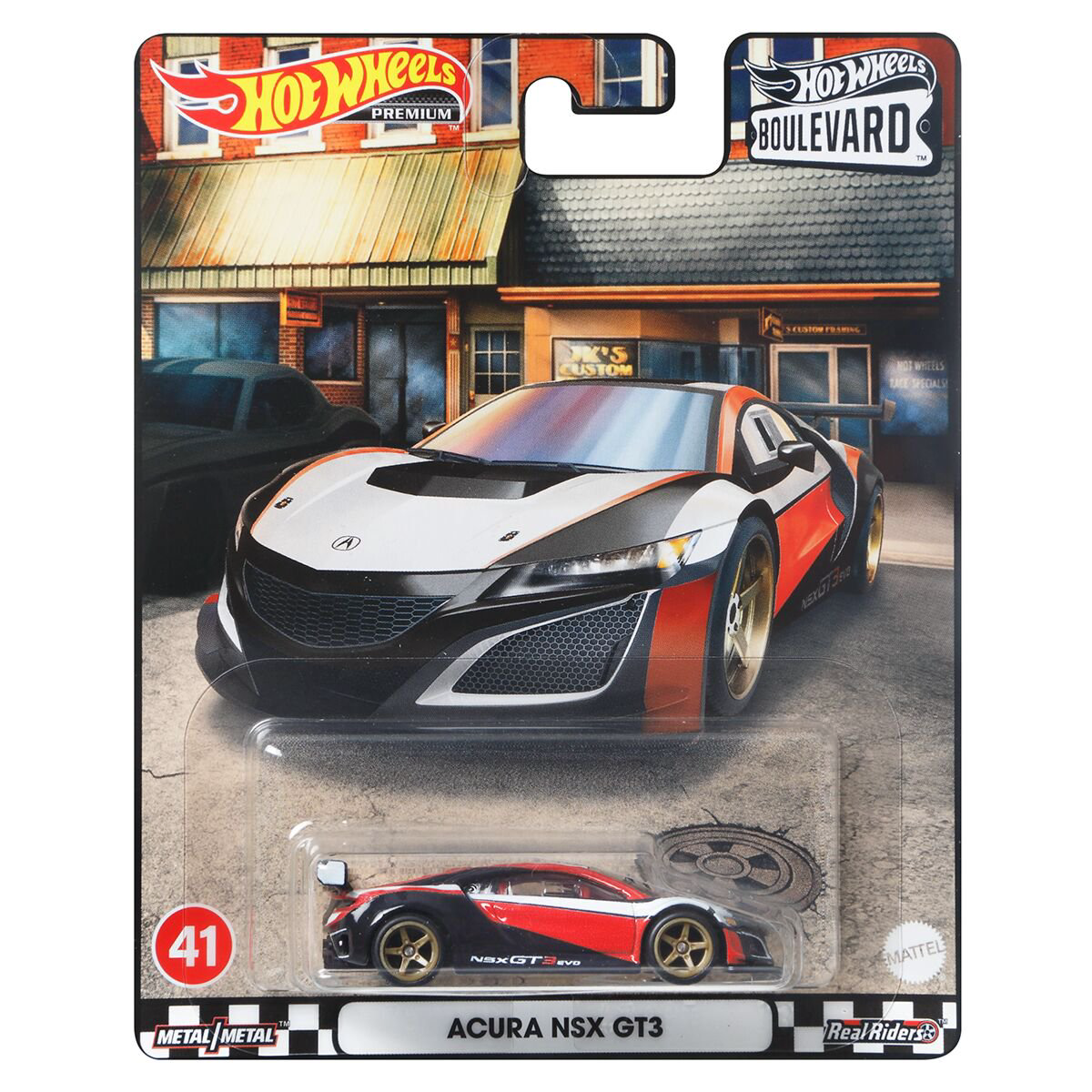 Машинка Hot Wheels Basic Boulevard​ - Acura NSX GT3 GJT68/HCR23 купить,NaN